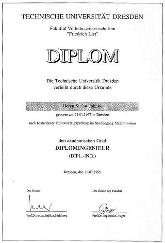 Diplom TU DD