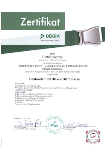 Regalinspektor DEKRA